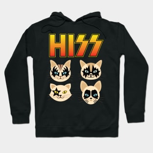 'Hiss Funny Cat Band' Cute Cats Adorable Hoodie